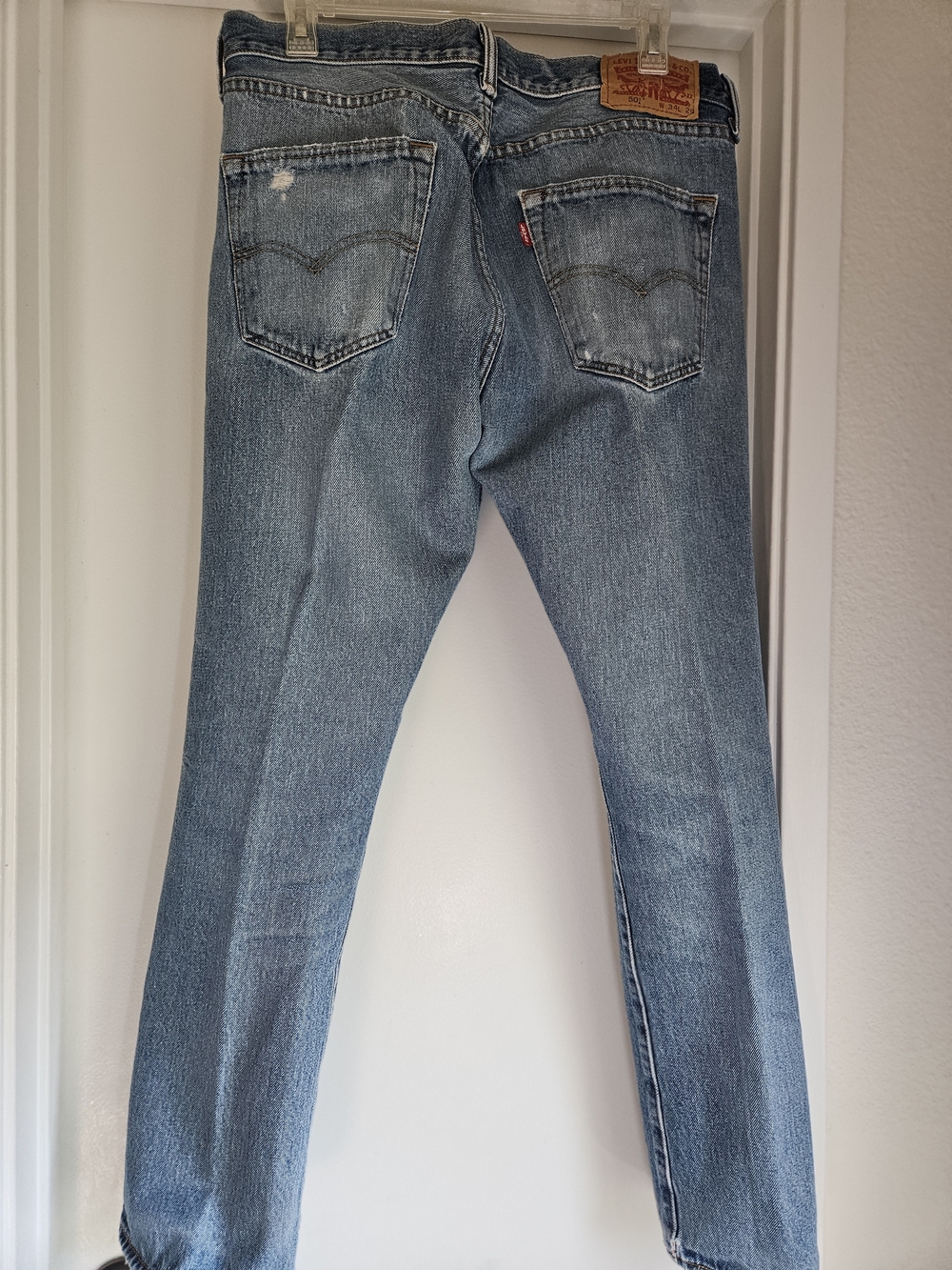 Original Levi's 501 Distressed Straight Jeans